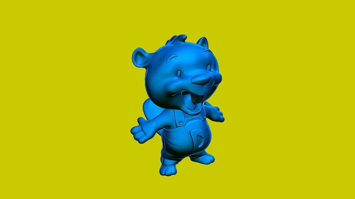 Modelo Castor D Mesh 3D Model
