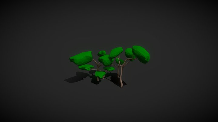 Low Poly Trees 3D Model