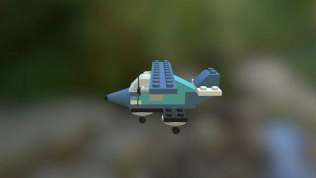 Lego Vliegtuig 3D Model