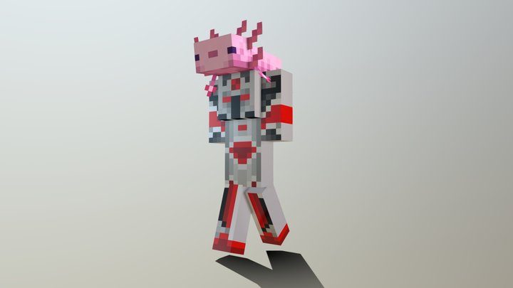 He's got an axolotl, GET HIM!!! 3D Model