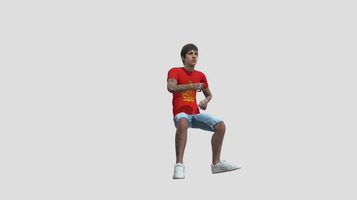 Playing Drums 3D Model