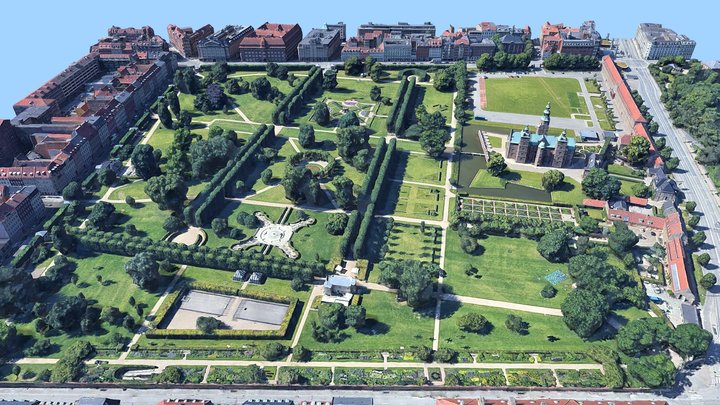 Rosenborg Castle, Slot, Denmark 3D Model