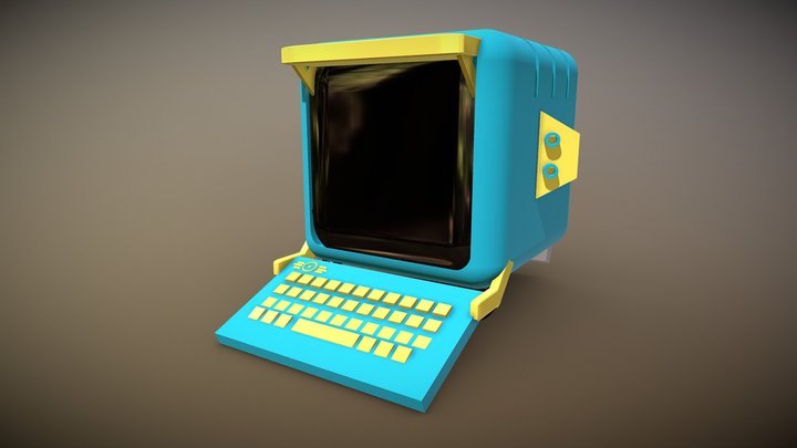 Fallout Wall Terminal 3D Model