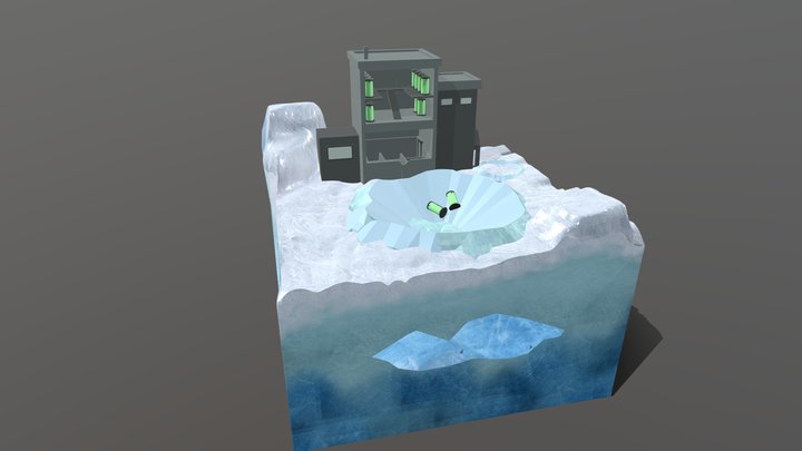 Artic Cube world 3D Model