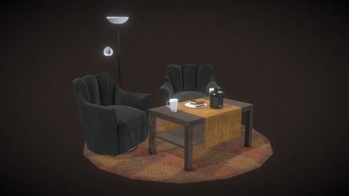 Old School Room 3D Model
