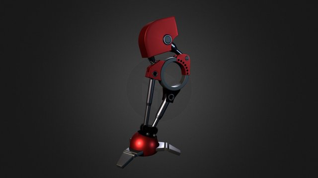 Robot mech single leg 3D Model
