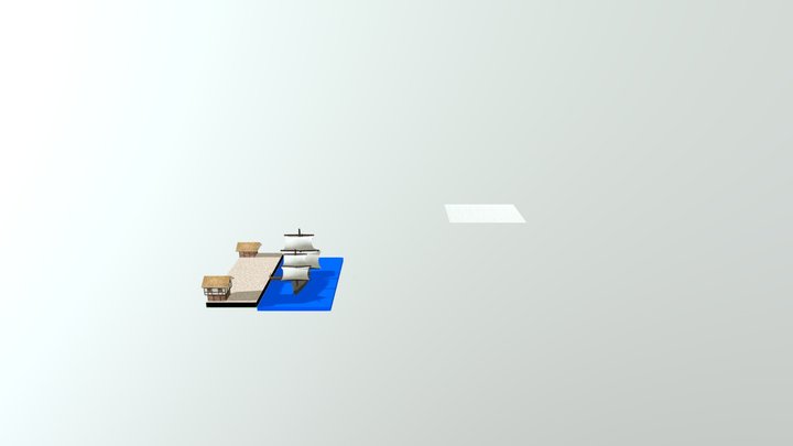 Ship Scene 3D Model