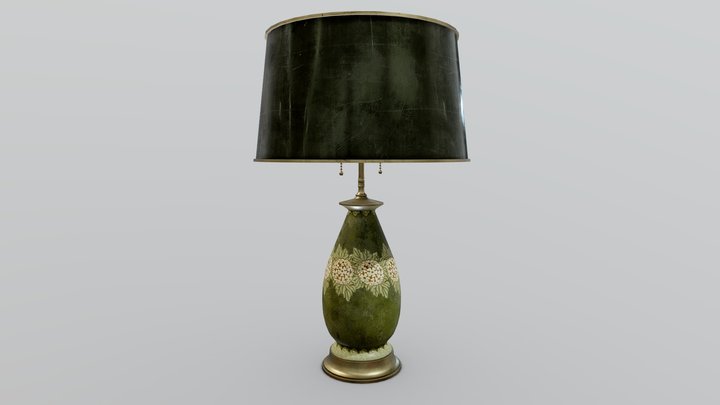 Green Table Lamp 3D Model
