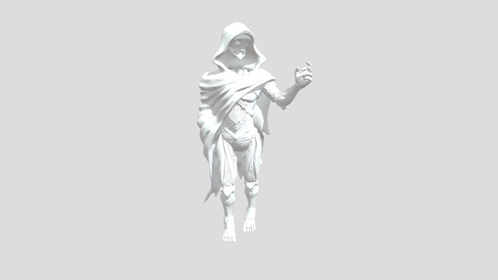 Warforged Wizard 3D Model