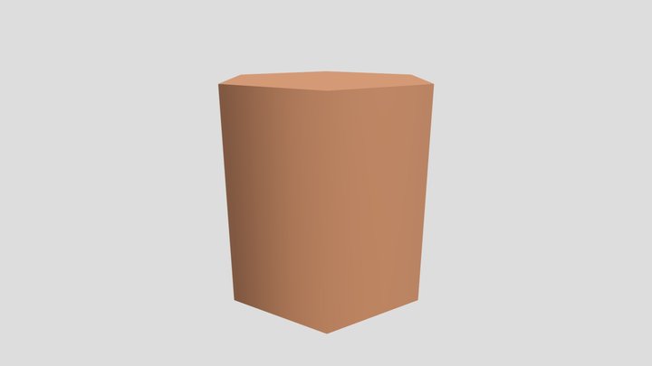 六角柱 3D Model