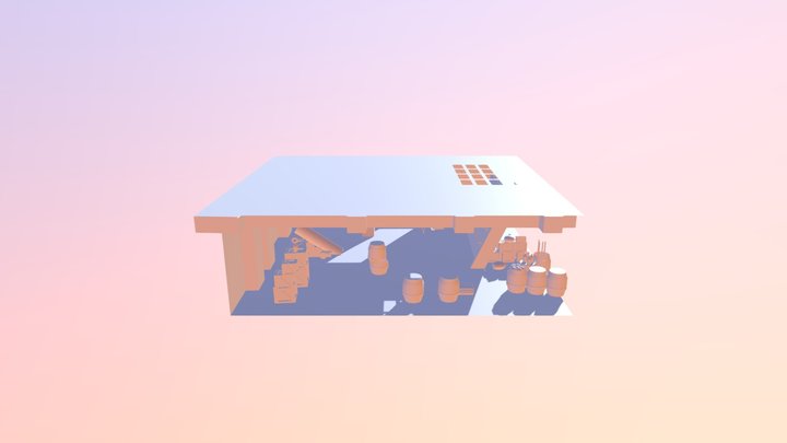 Final Ship Scene 3D Model
