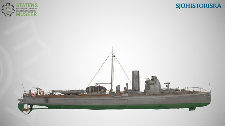 Swedish 2nd class Torpedo Boat (1908) – Modello 3D gratuito STL