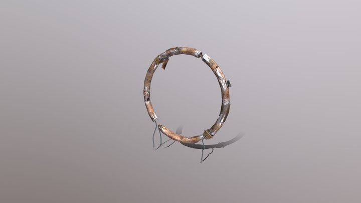 Ancient teleportation portal 3D Model