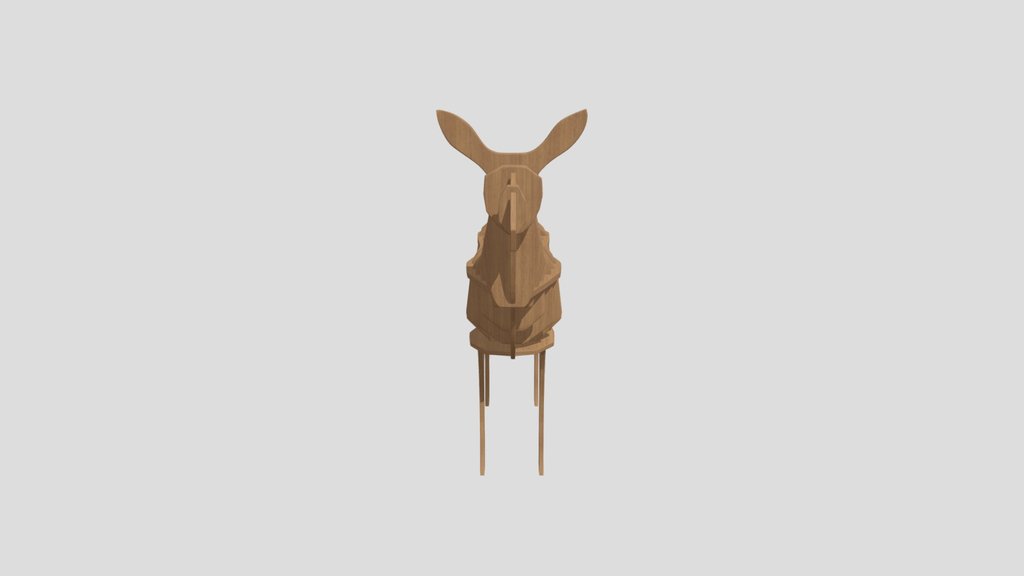 Plywood Deer Indoor Decoration