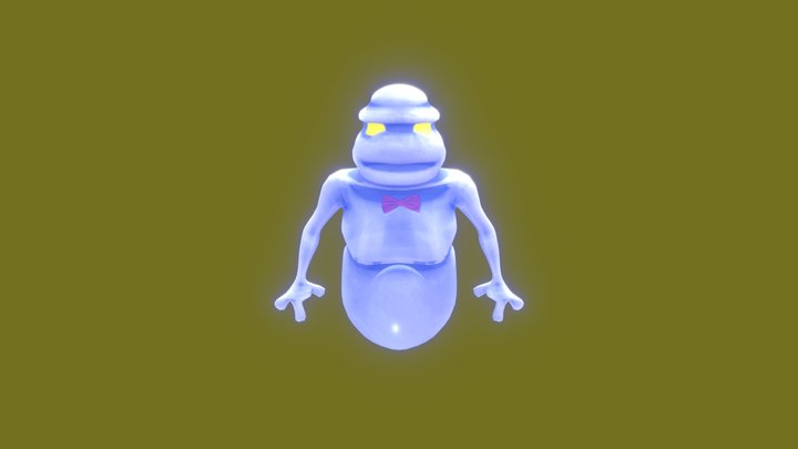 Textured Ghost 3D Model