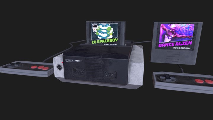 Video Game Retro Console_02 3D Model