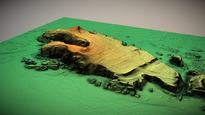 Trevelgue Head, Cornwall (UK) – Gratis 3D-model STL