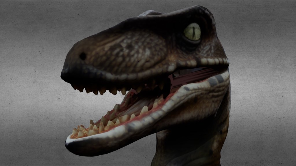 JP Velociraptor Head