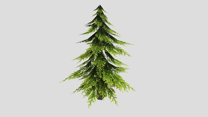 Pine Tree - PS1 Low Poly 3D Model