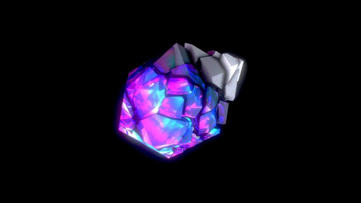 Drained Gem 3D Model