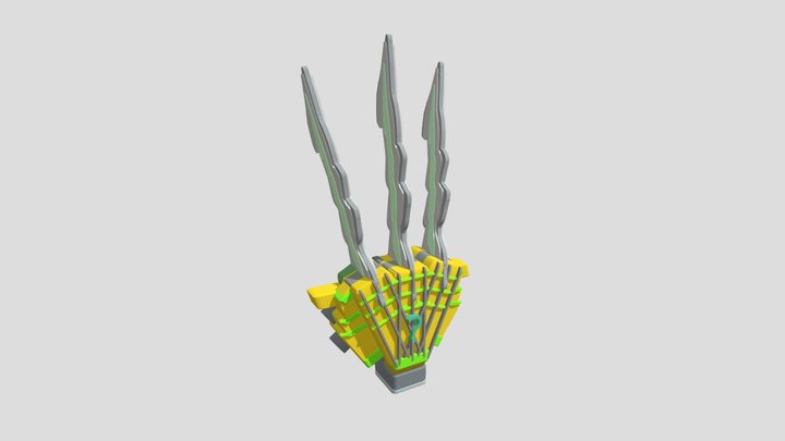 v6 Upgrade Titan Computerman Shoulder claws 3D Model