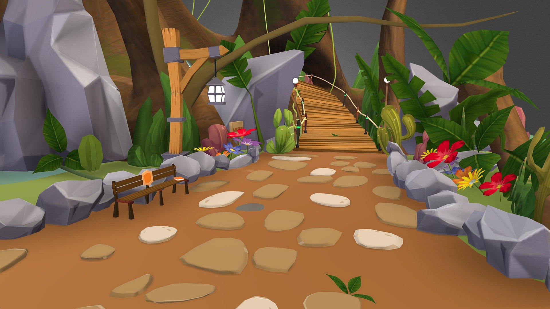 Start Treehouse Quest 3D model by Low Poly Models