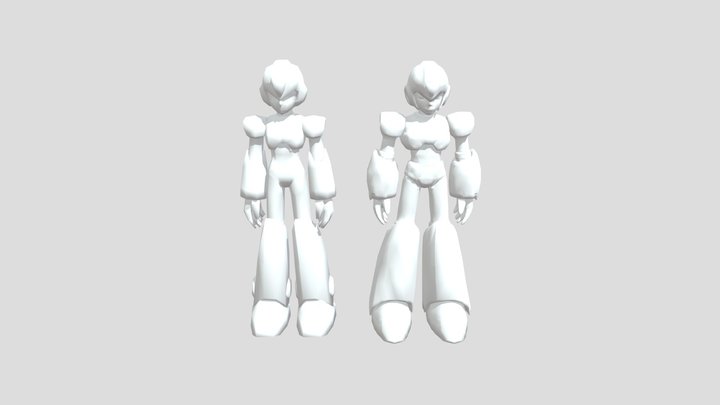 Mega Man X By Irregular Saturn 3D Model