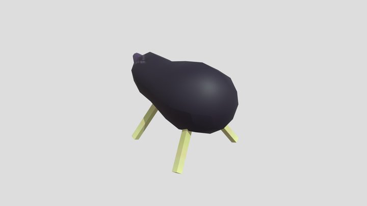 [Animal Crossing: New Leaf] Eggplant Cow – Kostenloses 3D-Modell STL