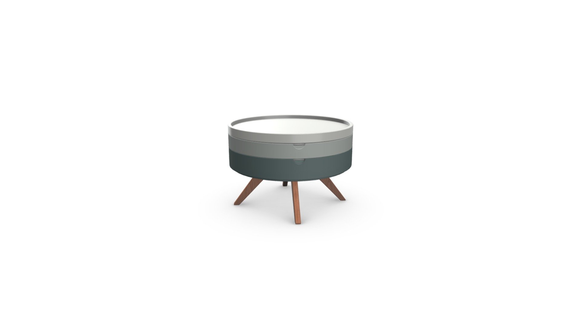 Cairn Coffee Table, Tonal Grey