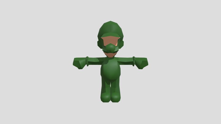 Game Cube - Mario Kart Double Dash - Luigi 3D Model