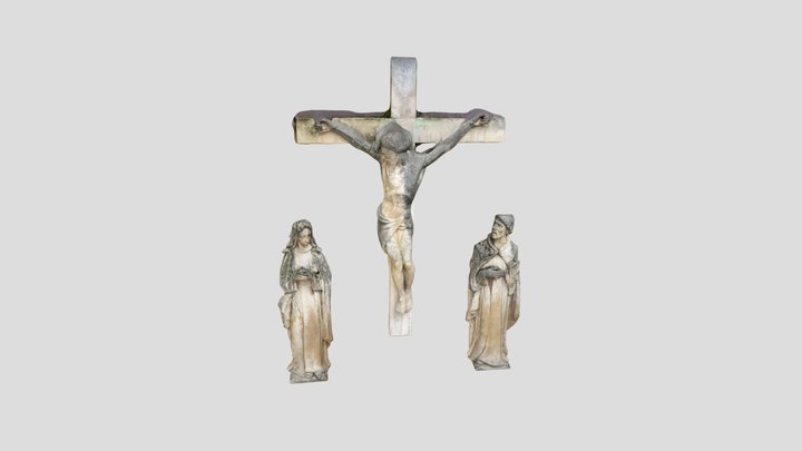 Jezus Christ, Maria and unknown 3D Model