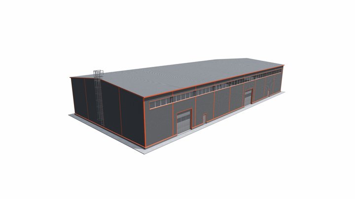 Склад 24х57 3D Model