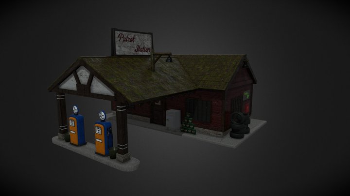 Old Gas Pump 3D Model