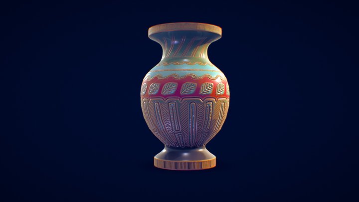 Stylized Vase 1 3D Model