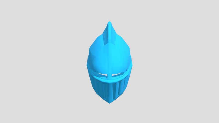 Knight Helmet 01 3D Model
