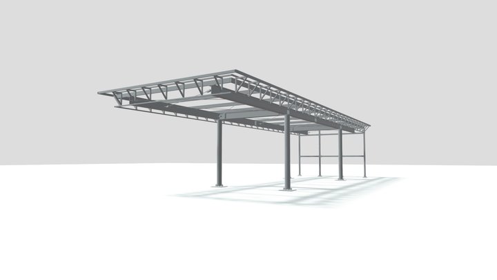 Airport Roof Truss 3D Model