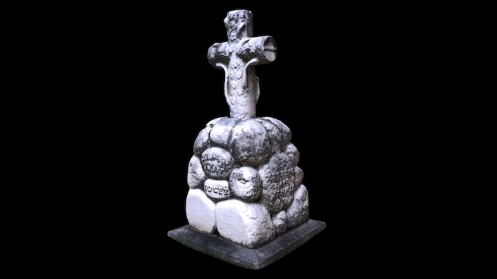 Losey Children's Grave Monument 3D Model
