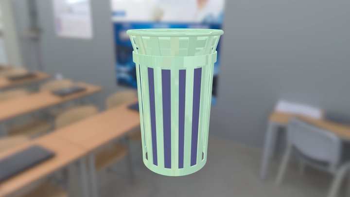 Trash Can 3D Model