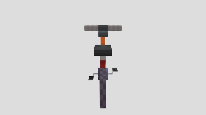 Minecraft Mod Bike 3D Model