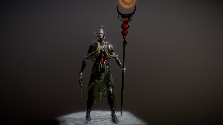 dark elf 3D Model