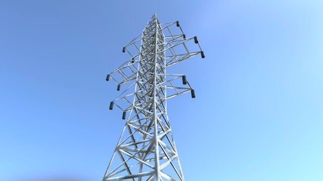 Power Transmission Line 3D Model