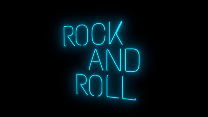 Letras Neon 3D Model