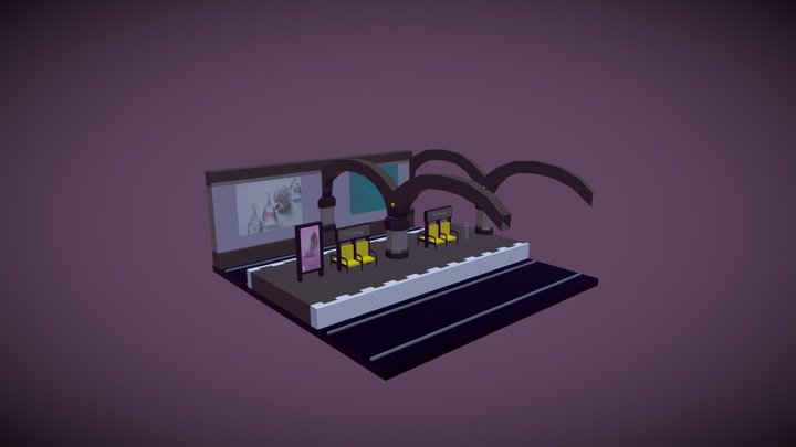 U-Bahnstation 3D Model