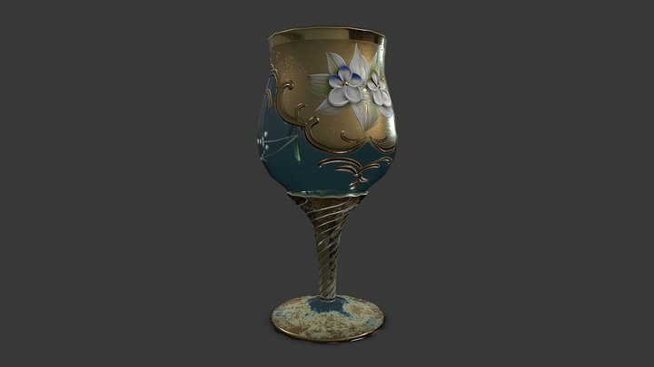 Adorned Cup 3D Model
