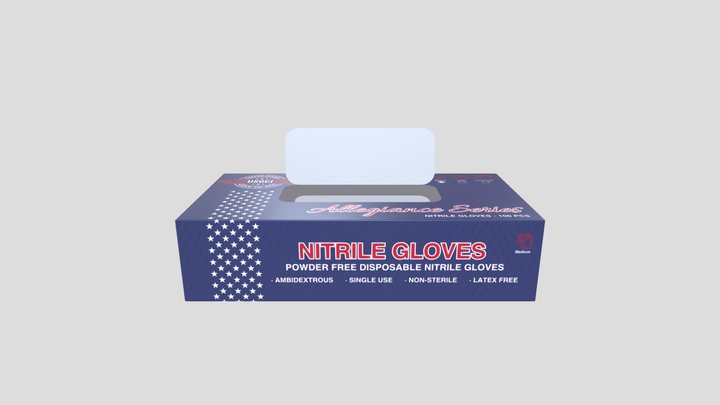 Gloves Box 3D Model