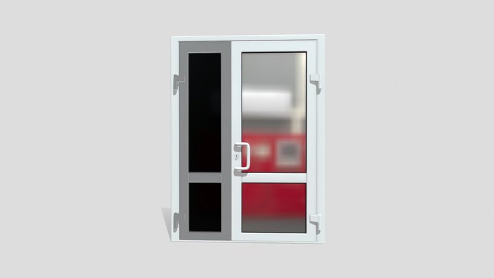 PVC Plastic door 3D Model