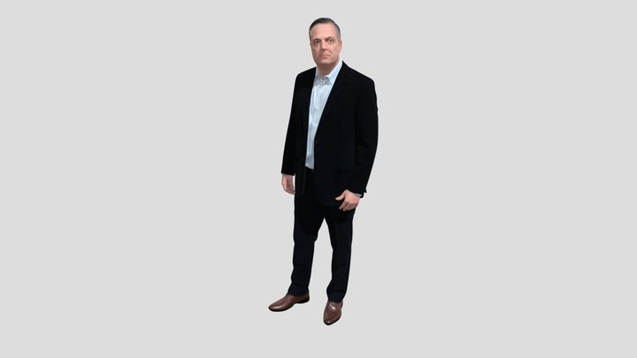 Corporate Portrait of a Man in a Suit – Modèle 3D gratuit STL