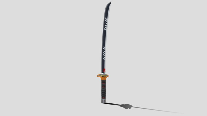Tanjiro Kamado  Nichirin Blade 3D Model