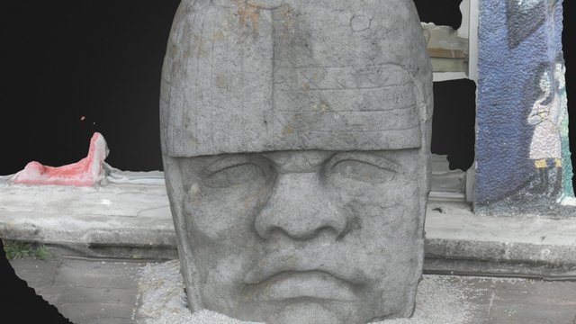 Cabeza Olmeca 3D Model