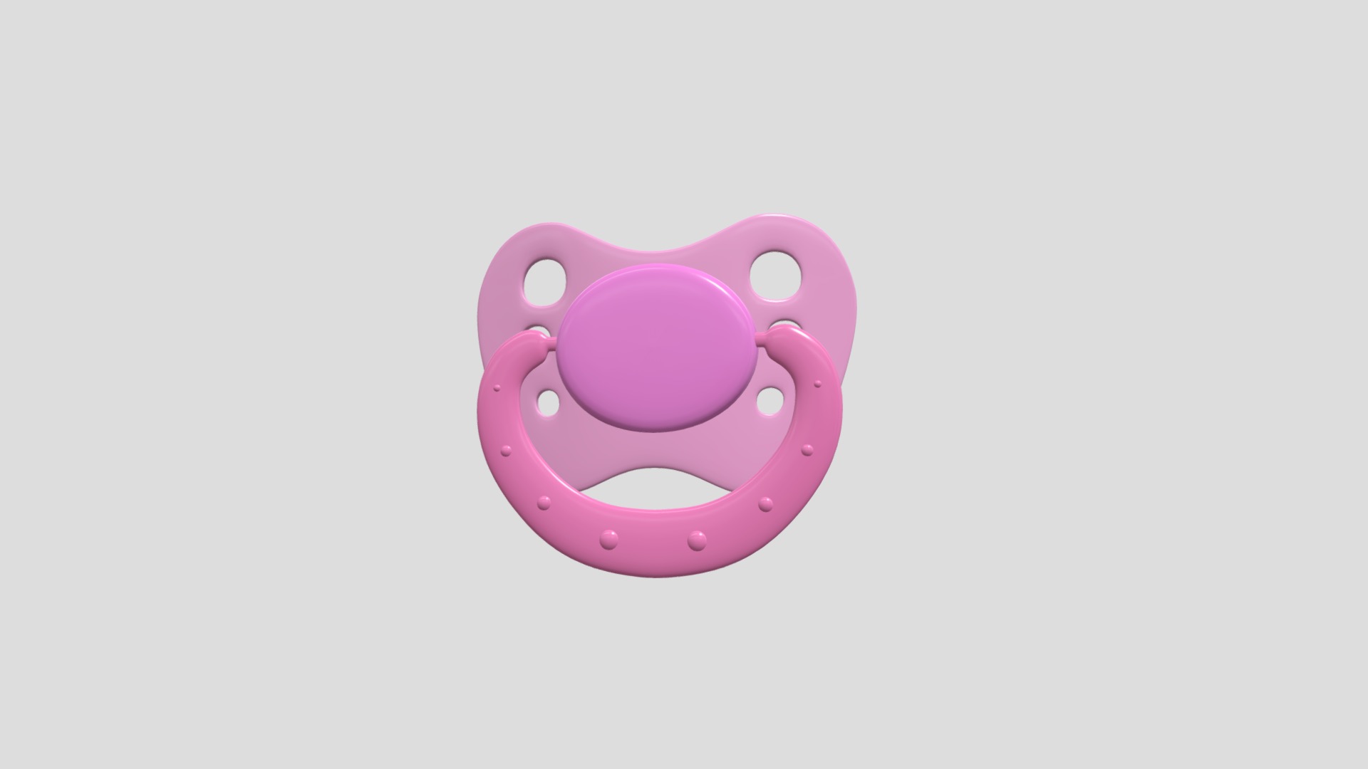 3D model Pacifier - This is a 3D model of the Pacifier. The 3D model is about icon.